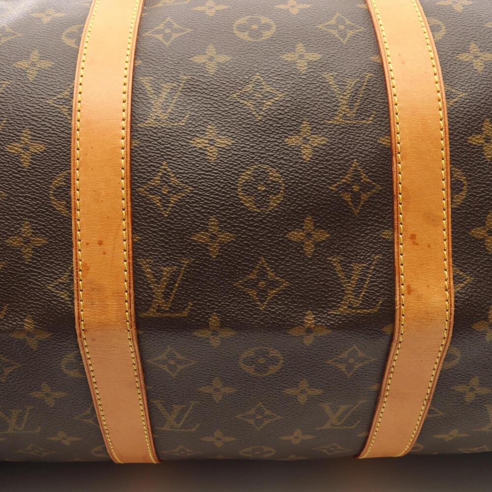 LOUIS VUITTON Brown Monogram Leather Keepall 50 Boston Bag - Picture 7 of 11